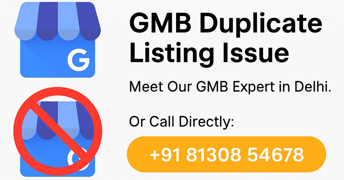 GMB Duplicate Listing Issue
